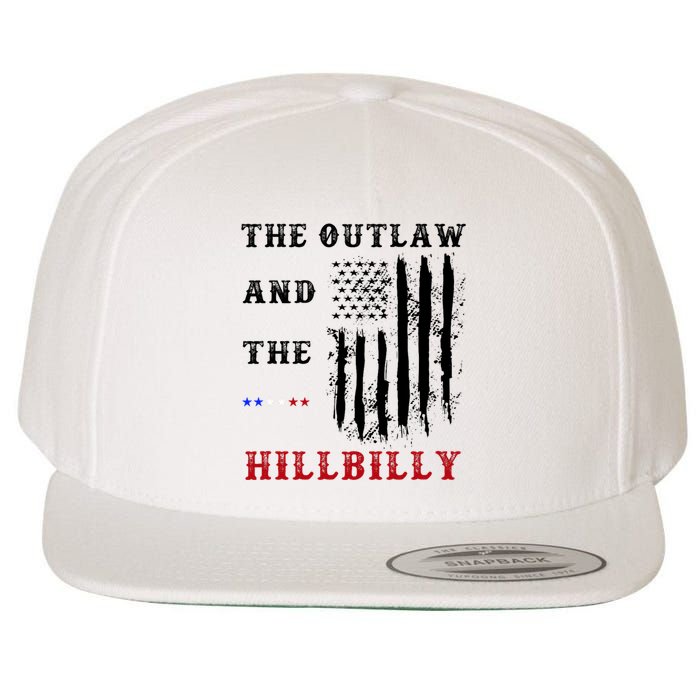 The Outlaw And The Hillbilly Vote Trump For President 2024 Wool Snapback Cap