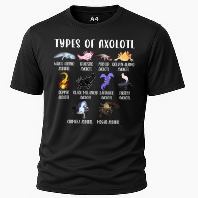 Types Of Axolotl Art Cute Different Species Of Axolotl Performance Shirt