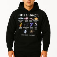 Types Of Axolotl Art Cute Different Species Of Axolotl Hoodie