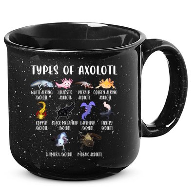 Types Of Axolotl Art Cute Different Species Of Axolotl 15oz Campfire Ceramic Mug