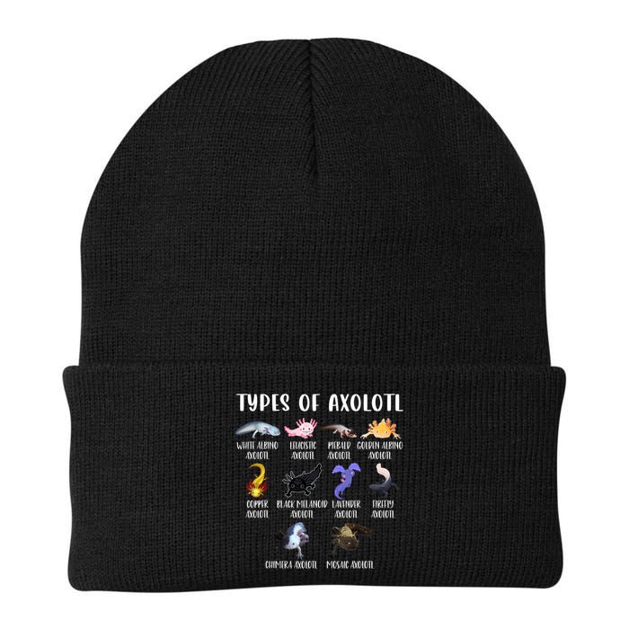 Types Of Axolotl Art Cute Different Species Of Axolotl Knit Cap Winter Beanie