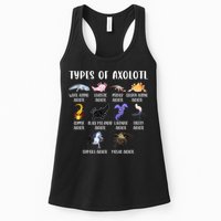 Types Of Axolotl Art Cute Different Species Of Axolotl Womens Tank Top