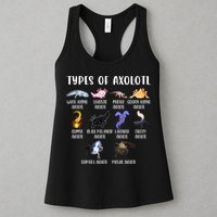Types Of Axolotl Art Cute Different Species Of Axolotl Womens Tank Top