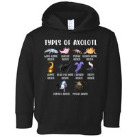 Types Of Axolotl Art Cute Different Species Of Axolotl Toddler Hoodie