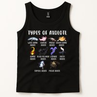Types Of Axolotl Art Cute Different Species Of Axolotl Tank Top