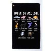 Types Of Axolotl Art Cute Different Species Of Axolotl Golf Towel