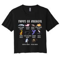 Types Of Axolotl Art Cute Different Species Of Axolotl Crop Top
