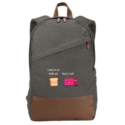 Toast And Toaster Cotton Canvas Backpack