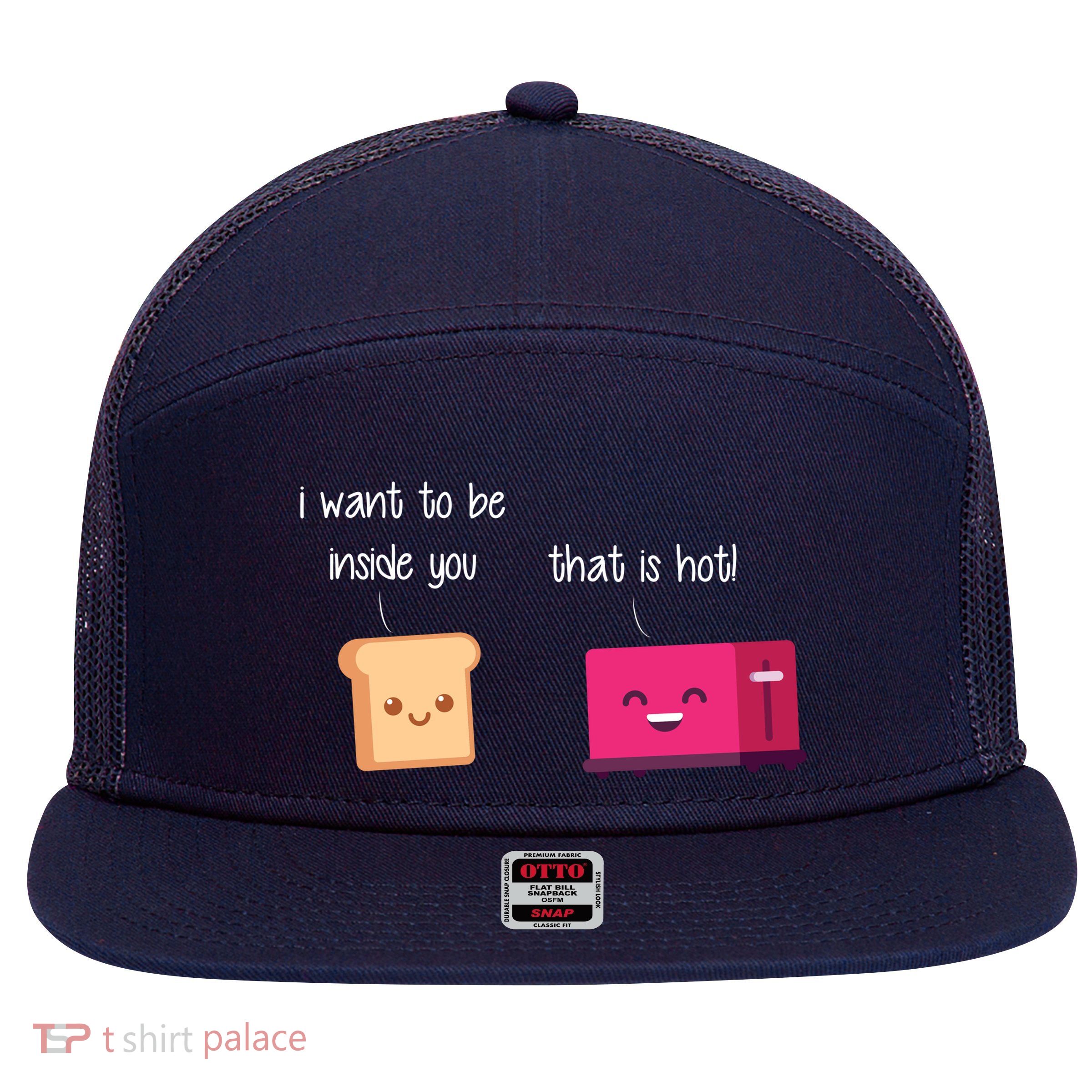 Toast And Toaster 7 Panel Mesh Trucker Snapback Hat