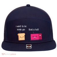 Toast And Toaster 7 Panel Mesh Trucker Snapback Hat