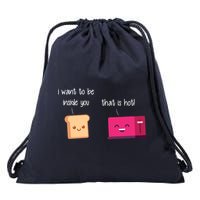 Toast And Toaster Drawstring Bag