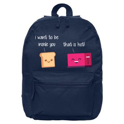 Toast And Toaster 16 in Basic Backpack