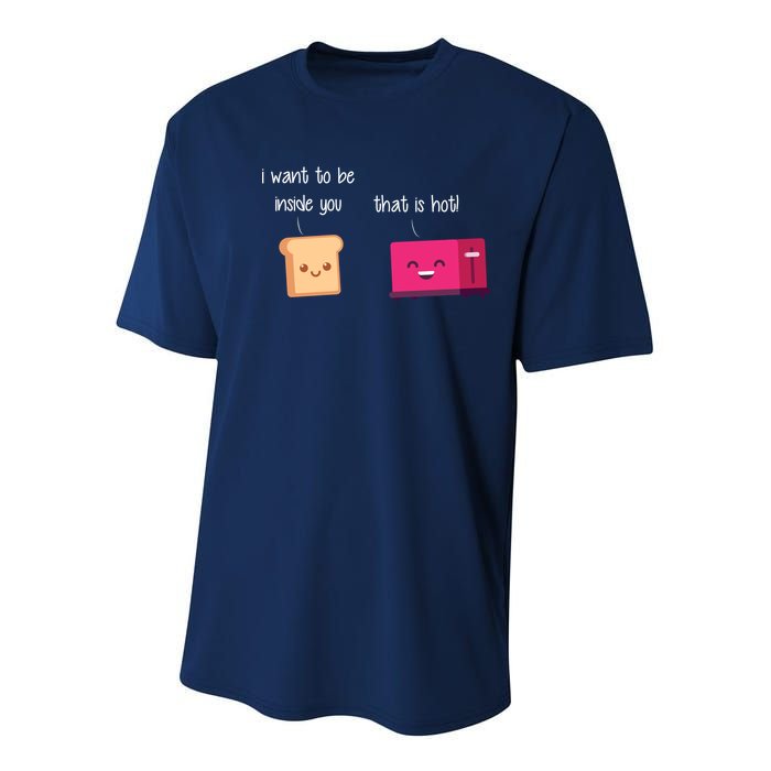 Toast And Toaster Youth Performance Sprint T-Shirt
