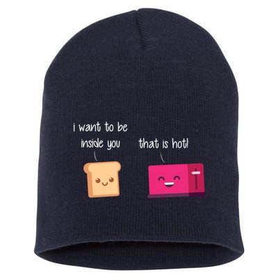 Toast And Toaster Short Acrylic Beanie