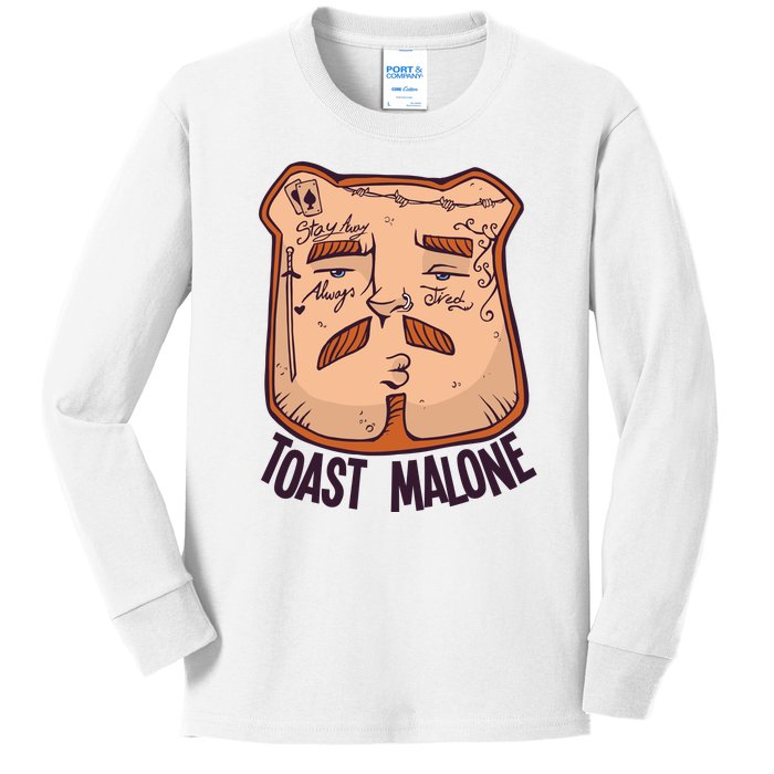 Toast Malone Kids Long Sleeve Shirt