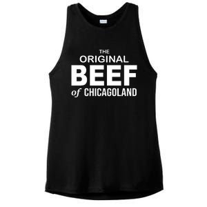 The Original Beef Of Chicago Land Ladies PosiCharge Tri-Blend Wicking Tank