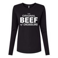 The Original Beef Of Chicago Land Womens Cotton Relaxed Long Sleeve T-Shirt