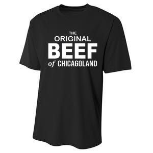 The Original Beef Of Chicago Land Performance Sprint T-Shirt