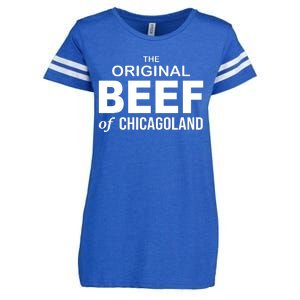 The Original Beef Of Chicago Land Enza Ladies Jersey Football T-Shirt