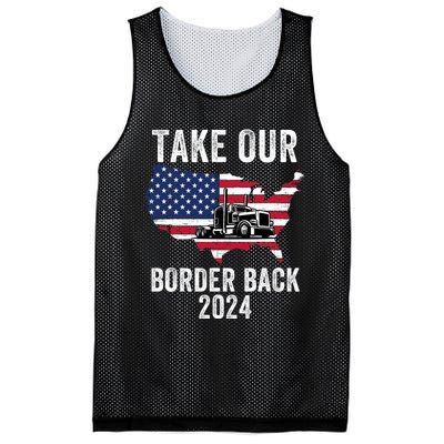 Take Our Border Back I Stand With Texas Truck Convoy 2024 Mesh Reversible Basketball Jersey Tank