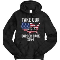 Take Our Border Back I Stand With Texas Truck Convoy 2024 Tie Dye Hoodie