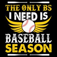The Only BS I Need Is Baseball Season Vintage Visor