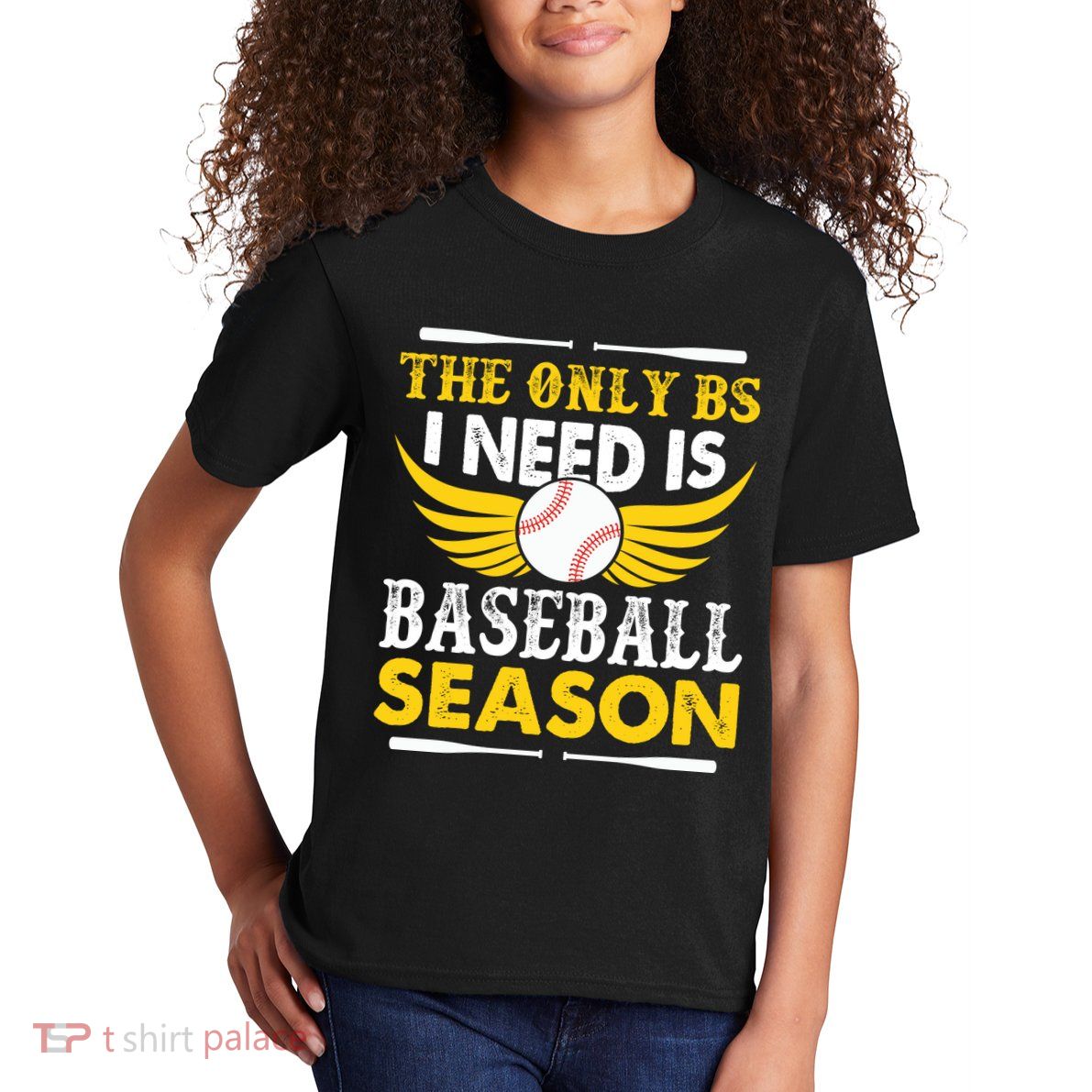 The Only BS I Need Is Baseball Season Vintage Kids T-Shirt