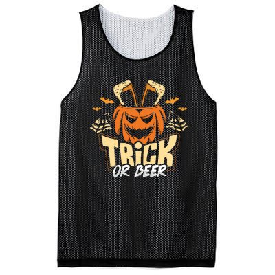 Trick Or Beer Funny Drinking Halloween Sweatshirt Mesh Reversible Basketball Jersey Tank