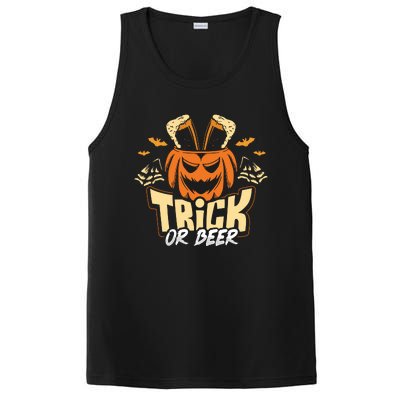 Trick Or Beer Funny Drinking Halloween Sweatshirt PosiCharge Competitor Tank