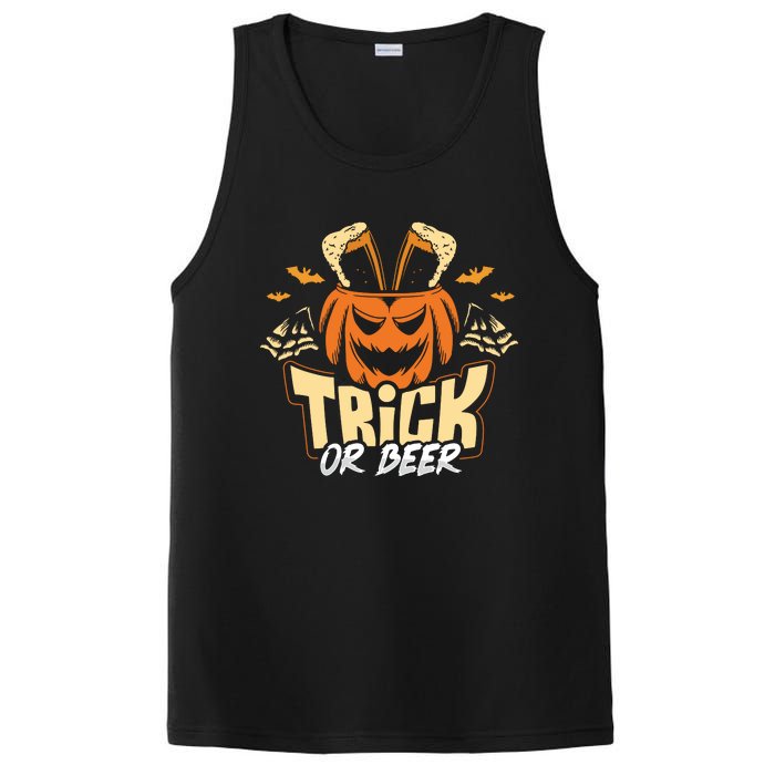 Trick Or Beer Funny Drinking Halloween Sweatshirt PosiCharge Competitor Tank