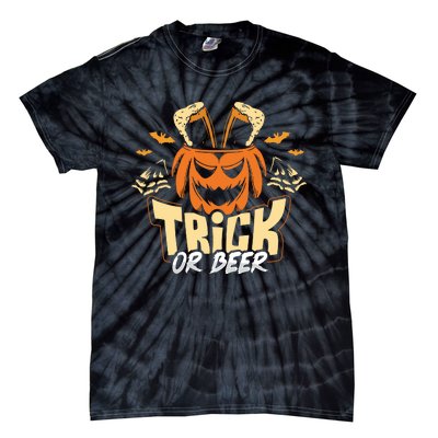 Trick Or Beer Funny Drinking Halloween Sweatshirt Tie-Dye T-Shirt