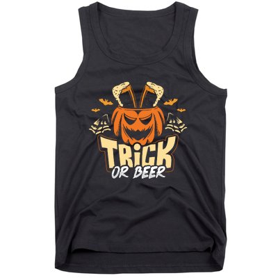 Trick Or Beer Funny Drinking Halloween Sweatshirt Tank Top