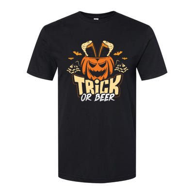 Trick Or Beer Funny Drinking Halloween Sweatshirt Softstyle CVC T-Shirt