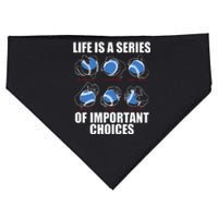 Types of Baseball Pitches Life Choices Pitcher Player Gift USA-Made Doggie Bandana