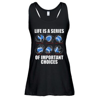 Types of Baseball Pitches Life Choices Pitcher Player Gift Ladies Essential Flowy Tank