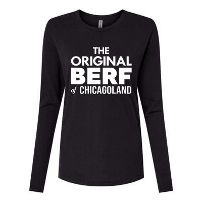 The Original Berf Of Chicagoland Funny Printing Mistake Womens Cotton Relaxed Long Sleeve T-Shirt