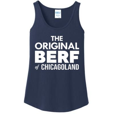 The Original Berf Of Chicagoland Funny Printing Mistake Ladies Essential Tank