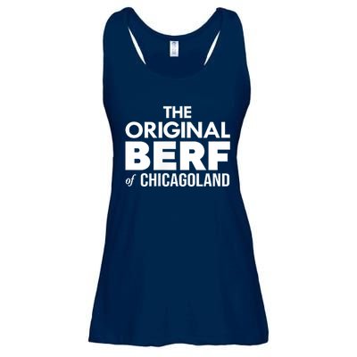 The Original Berf Of Chicagoland Funny Printing Mistake Ladies Essential Flowy Tank