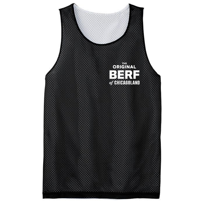 The Original Berf Of Chicagoland Funny Printing Mistake Mesh Reversible Basketball Jersey Tank