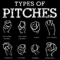 Types of Baseball Pitches Life Choices Pitcher Player Button