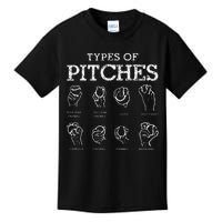 Types of Baseball Pitches Life Choices Pitcher Player Kids T-Shirt