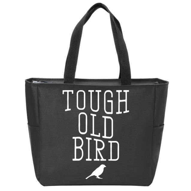 Tough Old Bird Zip Tote Bag