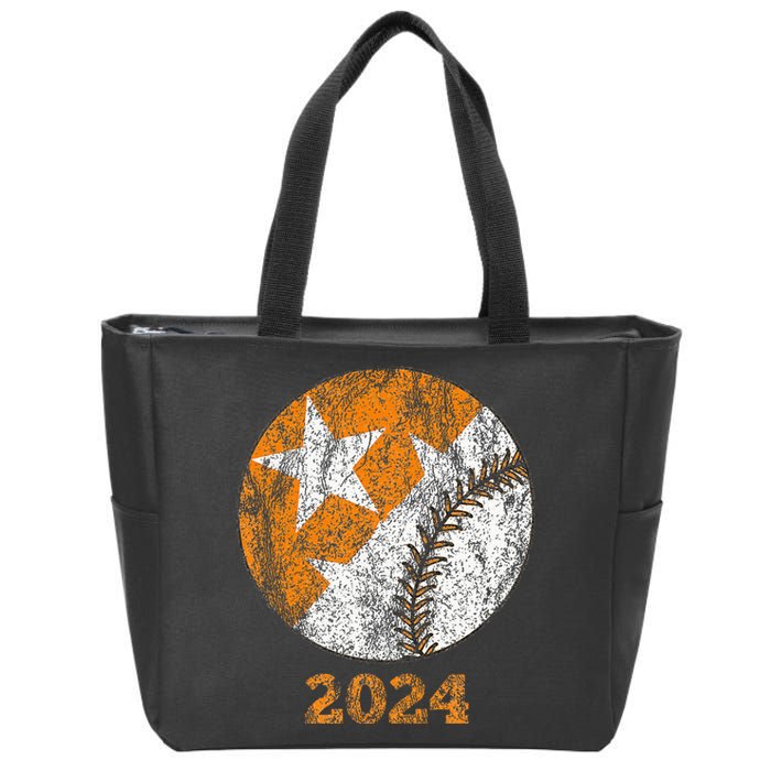 Tennessee Omaha Bound Knoxville Baseball Fan 2024 Zip Tote Bag