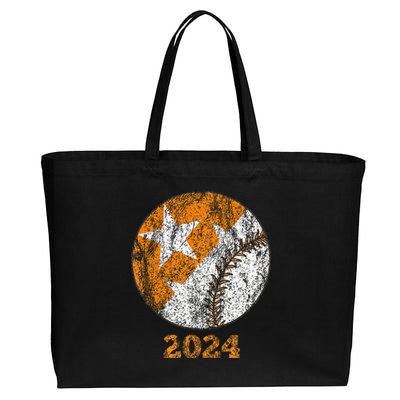 Tennessee Omaha Bound Knoxville Baseball Fan 2024 Cotton Canvas Jumbo Tote