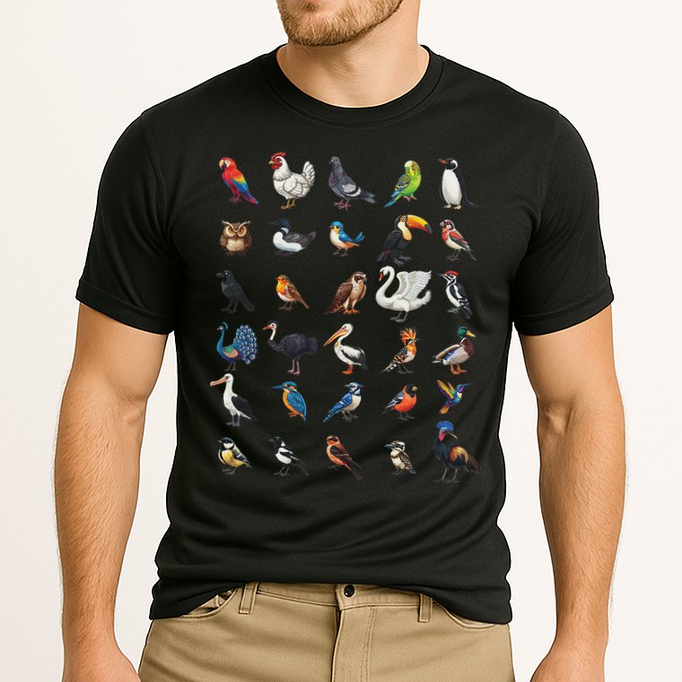 Types Of Birds Educational Performance Shirt