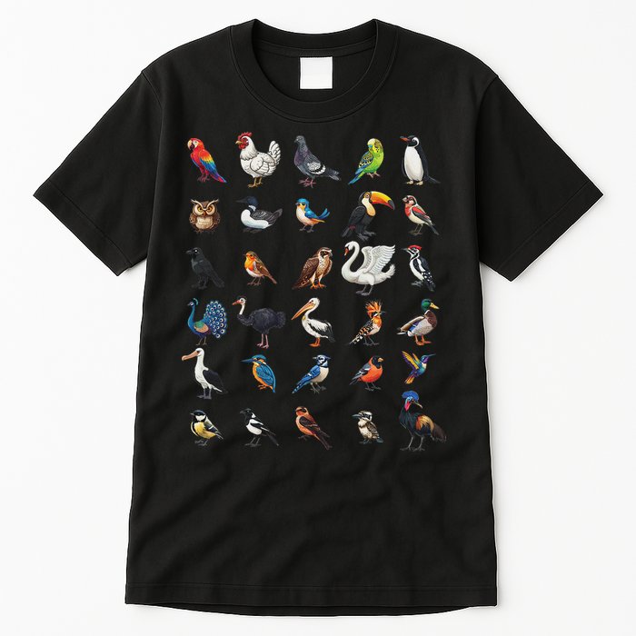 Types Of Birds Educational Tall T-Shirt