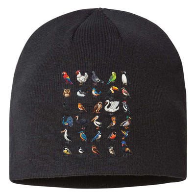 Types Of Birds Educational Sustainable Beanie