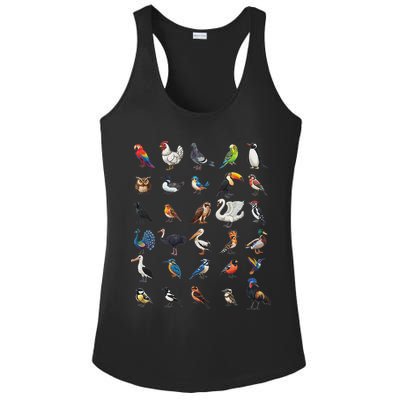 Types Of Birds Educational Ladies PosiCharge Competitor Racerback Tank
