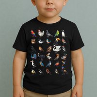 Types Of Birds Educational Toddler T-Shirt