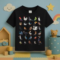 Types Of Birds Educational Toddler T-Shirt